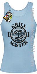 Grill Master - top damski błękitny