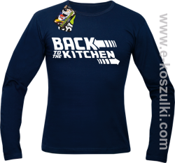 Back to the kitchen - longsleeve męski granatowy