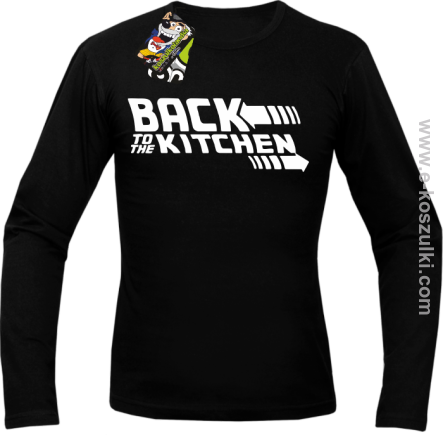 Back to the kitchen - longsleeve męski czarny