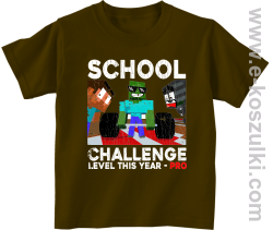 School Challenge Level this year PRO - koszulka dziecięca brązowa