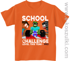 School Challenge Level this year PRO - koszulka dziecięca pomarańczowa