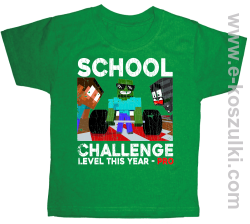 School Challenge Level this year PRO - koszulka dziecięca zielona