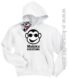 Małpka chce się bawić bluza dziecięca - biały
