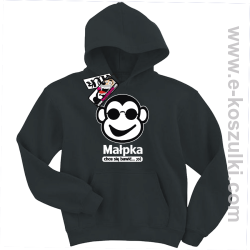 Małpka chce się bawić bluza dziecięca - czarny