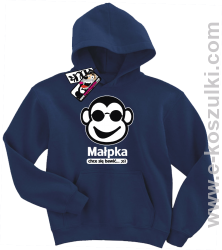 Małpka chce się bawić bluza dziecięca - granatowy