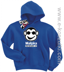 Małpka chce się bawić bluza dziecięca - niebieski