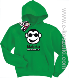 Małpka chce się bawić bluza dziecięca - zielony