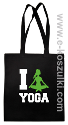I love YOGA - ECO torba czarny