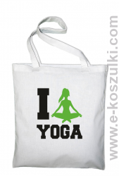 I love YOGA - ECO torba biały