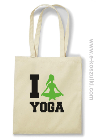 I love YOGA - ECO torba beżowy