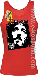 Jezus Chrystus Umarł za krzyżu za grzechy nasze - top damski czerwony
