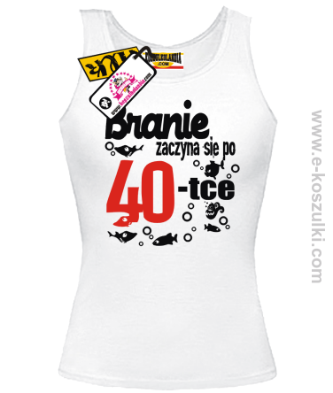 Branie zaczyna się po 40-tce - top z nadrukiem
