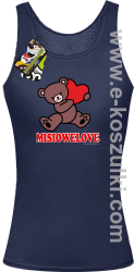 MISIOWELOVE - top damski granatowy