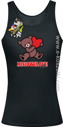 MISIOWELOVE - top damski czarny