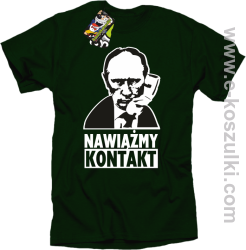 Nawiążmy kontakt Putin - koszulka męska butelkowy