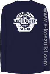 Prawdziwi królowie rodzą się w listopadzie - longsleeve dziecięcy granatowy
