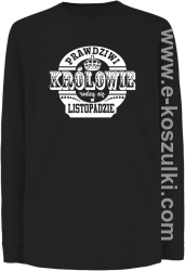 Prawdziwi królowie rodzą się w listopadzie - longsleeve dziecięcy czarny
