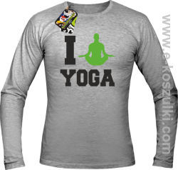 I love YOGA - longsleeve męski melanż
