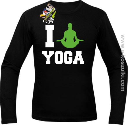 I love YOGA - longsleeve męski czarny