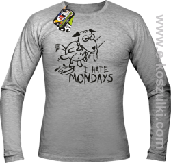 I hate mondays - longsleeve męski melanż