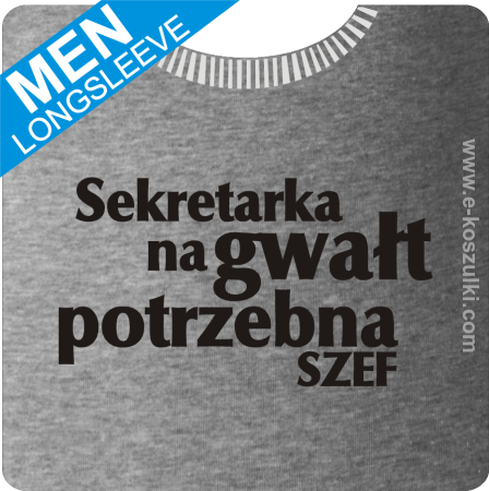 Sekretarka na gwałt potrzebna - longsleeve 