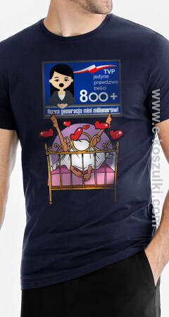 Nowa Generacja Mini Milionerów Jedyne Prawdziwe Treści 800+ koszulka męska