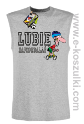 Lubie zapierdalać - rowerzysta - bezrękawnik męski melanż