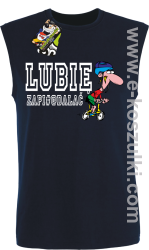 Lubie zapierdalać - rowerzysta - bezrękawnik męski granatowy