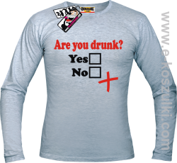 Are You Drunk - longsleeve męski - melanżowy