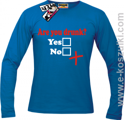 Are You Drunk - longsleeve męski - niebieski