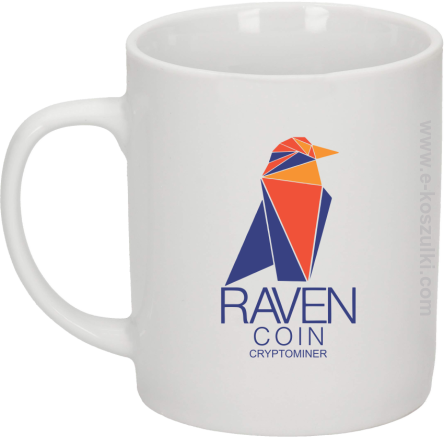 RAVEN Coin CryptoMiner - kubek biały 330 ml 