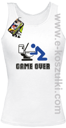 Game over po imprezie - top damski biały