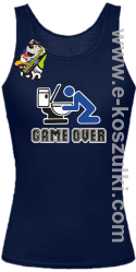 Game over po imprezie - top damski granatowy