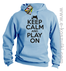 Keep calm and play on konsola - błękitna