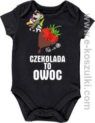 Czekolada to owoc - body dziecięce czarne