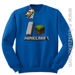 I love Minecraft - bluza bez kaptura niebieski
