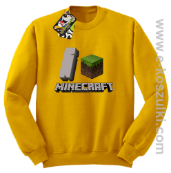 I love Minecraft - bluza bez kaptura żółty