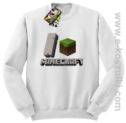 I love Minecraft - bluza bez kaptura biały 