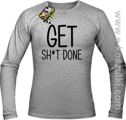 Get sh*t done - longsleeve męski melanż
