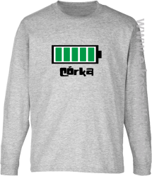 Córka Bateria 100% - longsleeve dziecięcy melanż 