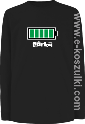 Córka Bateria 100% - longsleeve dziecięcy czarny