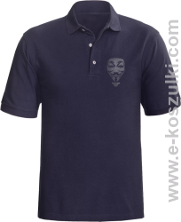 We are Anonymous We are Legion We do not forgive, we do not forget Expect us - koszulka polo męska granatowa