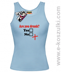 Are You Drunk - top damski - niebieski
