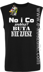 No i co zrobisz? Buta nie zjesz - bezrękawnik męski czarny