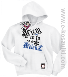 Wiem co to melanż bluza dziecięca - biały