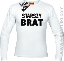 Starszy Brat - longsleeve męski - biały