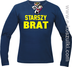 Starszy Brat - longsleeve męski - granatowy