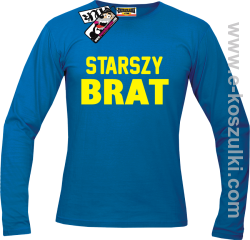 Starszy Brat - longsleeve męski - niebieski