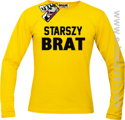 Starszy Brat - longsleeve męski - żółty