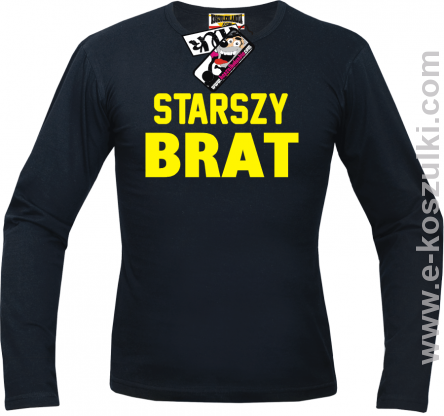 Starszy Brat - longsleeve męski - czarny